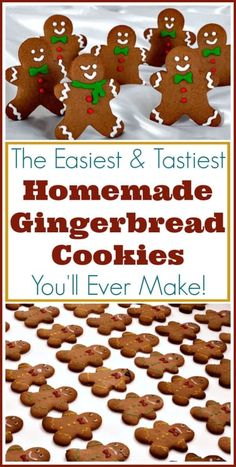 the easy and tasty homemade gingerbread cookies you'll ever make