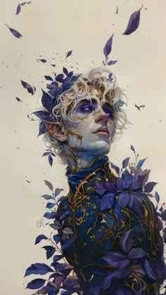 Male Fairy, Carpet Outfits, Red Carpet Outfits, Dungeons And Dragons Characters, Arte Fantasy, Dnd Characters, Character Portraits, The Red Carpet, White Hair