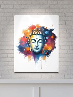 " Multi-colored Modern Art.| Buddha Digital Painting" Metal Print for Sale by Dev-Ang | Redbubble