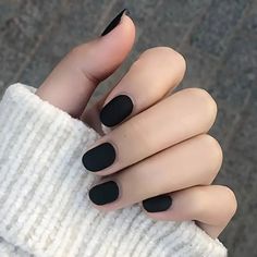 This Item Is A Pack Of 34 Press In Matte Black Nails. These Nails Are Brand New In Box. You Can Create Whatever Look You’d Like For Any Occasion. #blacknails American Nails, Nail Prep, Manicure Tips, Style Français, Nail Forms, Nailed It, Nail Art Hacks, Nail Sizes, Nail Glue