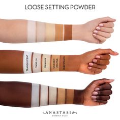 Perfektionieren, aufhellen und Make-up fixieren mit Loose Setting Powder von Anastasia Beverly Hills. Die leichte, superfeine Puderformel lässt sich leicht auftragen und absorbiert Öl, minimiert Glanz und verleiht Ihrem Teint ein makelloses, mattes Finish. Die seidige Formel ist in 4 natürlichen Farbtönen und 1 universellen, transparenten Nuance erhältlich und hinterlässt einen nahtlosen Weichzeichnungseffekt auf der Haut, lässt Unreinheiten verschwinden und sorgt dafür, dass Ihr Make-up länger Setting Powders, Loose Setting Powder, Lip Scrubs, Shiny Skin, Medium Skin Tone, Finishing Powder, Etude House