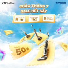 an advertisement for the sale of new phones in china, with some flying through the air