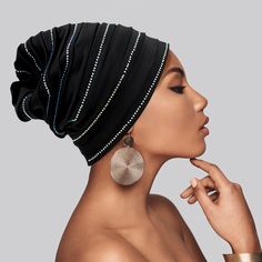 Size : One Size Black Headwrap For Summer Beach Days, Black Bohemian Headwrap For The Beach, Black Beanie Turban One Size, Adjustable Black Headwrap Hat, Trendy One-size Black Headwrap, Black Headscarf For Beach In Spring, Black Beach Headscarf One Size, Trendy Black Headwrap For The Beach, Trendy Black Headwrap For Beach