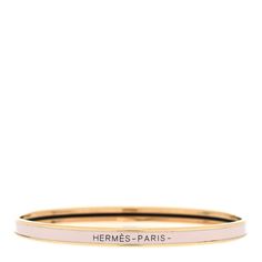 This is an authentic HERMES Enamel Uni Bangle in Rose Candeur. This chic bangle bracelet is crafted of pink enamel with a traditional Hermes Paris logo and a rose gold plated rim. Hermes Bangle, Hermes Bracelet, Hermes Jewelry, Paris Logo, Hermes Paris, Pink Enamel, Bangles Jewelry, A Rose, Bangle Bracelet