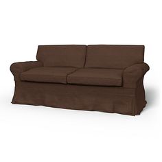 a couch with a brown cover on it