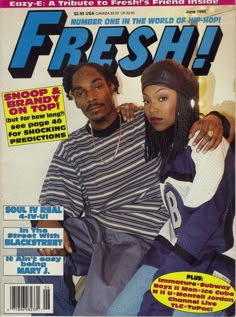 the cover of fresh magazine with two people