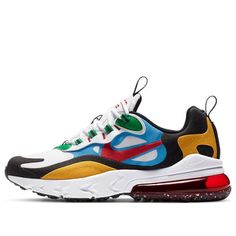 (BG) Nike Air Max 270 React 'Multi-Color' DB5938-161 (SNKR/Multicolor) Nike Multicolor Color Block Sneakers, Multicolor Nike Air Max For Sports, Multicolor Sneakers With Air Max Cushioning For Jogging, Nike Multicolor Running Sneakers, Sporty Multicolor Nike Air Max Low-top, Sporty Multicolor Nike Air Max For Sports, Sporty Multicolor Low-top Nike Air Max, Multicolor Running Shoes With Air Max Cushioning For Jogging, Multicolor Nike Air Max Low-top For Sports