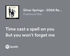 silver springs - 2004 re r e the fleetwood mac time cast a spell on you but you won't forget me