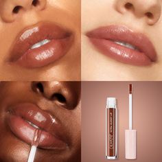 Take a swipe of this sheer chocolate 🍫 Glossy Lip Gloss, Glossy Lipstick, Glossier Lipstick, Glossier Lip Gloss, Colourpop Makeup, Lip Balm Set, Brown Lipstick, Lip Gloss Colors, Colour Pop