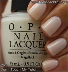 OPI- "Don't Touch My Tutu", just another I need to add to my collection. Neutral Nail, Opi Colors, Opi Nail Polish, Polish Colors, Opi Nails, Pedicures, Manicure Y Pedicure, Nail Color