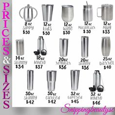 the price of stainless steel cups and blenders