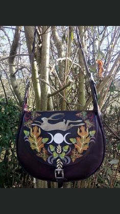 Hand Tooled Leather, Mixing Fabrics, Saddle Bags, Purse, Fabric, Leather