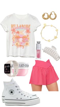 Summer Outfits Pink Shorts, Outfit Inspo Summer Preppy, Preppy Outfits Shorts, Outfit Ideas For School Summer Shorts, Preppy Summer Camp Outfits, Cute Preppy Summer Outfits, Preppy Shorts Outfit, First Day Of School Outfit Shorts, Casual Preppy Outfits Summer