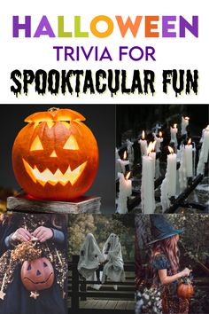 halloween trivia for spooktacular fun with pumpkins, candles and witches