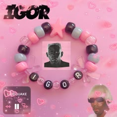 🎀🤍An IGOR inspired braceletPlease note that due to their handmade nature, not every accessory will have the EXACT same bead pattern as the listing photo. The same color pallets will be used. Do not stretch! This bracelet is not invincible, treat it kindly! 🫶🤍 Please consider supporting this shop as well as me in gathering funds for college!🤍 Bracelet Ideas Tyler The Creator, Igor Bracelet, Tyler The Creator Bracelet, Tyler The Creator Igor, Make Clay Beads, Kandi Inspo, Kandi Ideas, Kandi Bracelets, Diy Bracelets Patterns