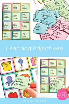 Adjectives Activities For First Grade, Adjective Games For Kids, Adjective Games Activities, English Class Activities, Adjectives Games, Adjectives Activity, Adjective Activities, Adjective Games, Adjectives Lesson