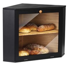 an image of bread in a display case