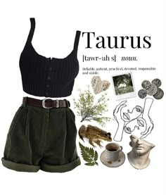 Outfits For Taurus, Vintage Outfit Inspo Retro, Whichcore Outfit, Taurus Clothes Aesthetic, Taurus Fashion Outfits, Taurus Inspired Outfits, Taurus Birthday Outfit, Niche Aesthetic Outfit