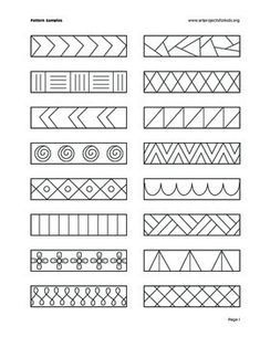 the different types of lines and shapes that can be used to make an ornament