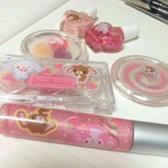 Kawaii Makeup, Hello Kit, Kawaii Core, Pretty Skin Care, Pretty Skin, Makati, Makeup Set, Pretty Makeup, Cute Makeup