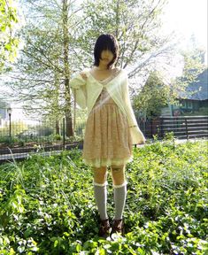 Mori Kei Summer Outfits, Casual J Fashion, Long Floral Skirt Outfit, Cute Outfits Pastel, Floral Skirt Outfits, Fruits Magazine, Cozy Dress