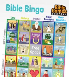 the bible bingo game is being played by children and adults in their own home town