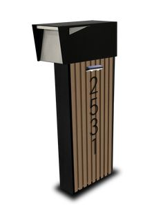 SlatSleek Vertical Mailbox - Dream Mailboxes Stainless Steel Mailbox, Locking Mailbox, Large Mailbox, Steel Mailbox, Custom Mailboxes, Modern Mailbox, Wood Slat Wall, Wall Mount Mailbox, Mounted Mailbox