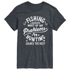 Reel in a great catch with this men's fishing tee. Reel in a great catch with this men's fishing tee. Crewneck Short sleevesFABRIC & CARE Cotton, polyester Machine wash Imported Size: 3XL Tall. Color: Dark Grey. Gender: male. Age Group: adult. Pattern: Graphic. Fish Man, Big And Tall Outfits, Fishing Shirts, Pattern Graphic, Big & Tall, This Man, Cricut Projects, Cool T Shirts, Funny Tshirts