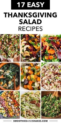 17 easy thanksgiving salads that are perfect for the holiday season and ready to be eaten