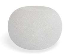 a white foam ball on a white background