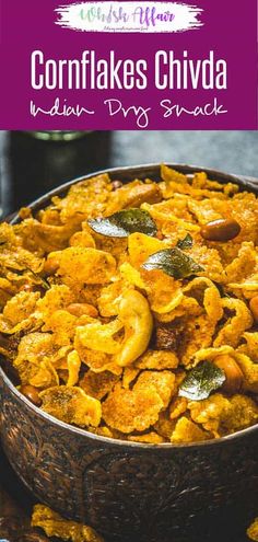 A snack with a twist, try this delicious Corn Flakes Chivda this Holi and you’re going to fall in love with the crunchiness of this snack. It’s a great substitute to your regular namkeen and let me warn you, this snack can get quite addictive. Here is how to make it. #Indian #Snack #Holi #Diwali #Recipes Keto Friendly Desserts, Eastern Cuisine, Chaat Masala, Easy Baking Recipes Desserts, Corn Flakes, Indian Snack Recipes