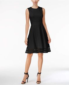 Calvin Klein Illusion-Trim Fit & Flare Dress, #calvin klein, #ck, #calvin klien, #calvin klein underwear, #calvin klein dresses, #calvin klein men underwear, #calvin klein outlet, #calvin klein bra, #calvin klein womens underwear, #calvin, #calvin klein jeans, #calvin klein sports bra, #calvin klein shoes, #calvin klein backpack, #calvin klein perfume, #calvin klein handbag, #calvin klein jackets, #calvin klein bag Dresses For Apple Shape, Sparkly Prom Dress, Below The Knee Dresses, Strapless Prom Dress, The Little Black Dress, Plain Dress, Black Cocktail, Black Cocktail Dress