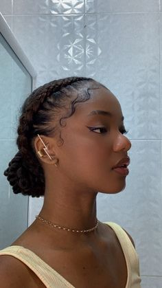 Braid Hairstyles For Black Women Natural Hair, Hairstyles On Afro Hair, Braid Ideas Natural Hair, Styling Black Hair Natural Hairstyles, Natural Hair Simple Styles, Easy Braids For Natural Hair, Prom Hairstyles For 4c Hair, Natural Hairstyles For Black Women Protective Short, Go To Natural Hairstyles