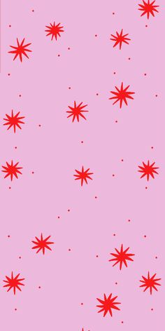 red stars on a pink background