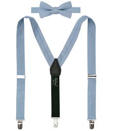 PRICES MAY VARY. Pre-tied dusty blue bow tie and adjustable elastic suspenders set for father and son, ideal for ring bearers and groomsmen at weddings, and occasions such as Easter, Christmas or children's birthday parties SMALL size suspenders is 25 inch long for small boy 6 months to 5 years; MEDIUM is 31 inch long for kids age 6-12, who are not taller than 5 feet; LARGE size suspenders is 43 inch for big boys 5' - 5'9" tall; X-LARGE size suspenders are 48 inch long for whom no taller than 6' Blue Adjustable Bow Tie And Suit Accessories, Adjustable Blue Ties For Father's Day, Classic Adjustable Belts And Suspenders For Summer, Adjustable Belts And Suspenders For Father's Day Gift, Adjustable Belts And Suspenders As Father's Day Gift, Classic Adjustable Belts And Suspenders With Bow Tie Back, Adjustable Bow Tie With Suspenders For Black Tie Events, Dusty Blue Bow Tie, Tie And Suspenders