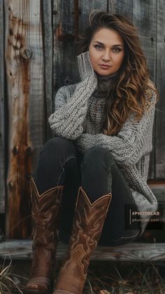 Outfit With Brown Cowgirl Boots, Western Winter Dress, Cowboy Boots Going Out Outfit, Western Fall Outfits Women, Outfit With Cowboy Boots For Women, 2024 Fall Winter Fashion Trends, Women Country Outfits, Ariat Dixon Boot Outfit, Brown Cowboy Boots Outfit Fall