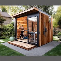 Backyard Bliss: Innovative Modern Shed Designs Shed Designs, Modern Shed, Backyard Office, Shed Design, Small Office, Shed, The World, Design