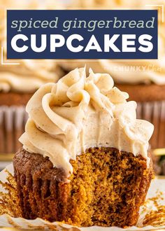 a close up of a cupcake on a plate