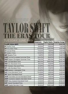 taylor swift the eras tour poster