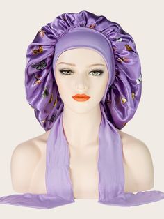 Multicolor  Collar  Fabric   Embellished   Women Accessories Hair Bonnet Styles, Fake Marriage, Silk Hair Bonnets, Headpiece Accessories, Scrunchies Diy, Bonnet Cap, Beautiful Photoshoot Ideas