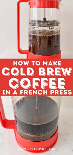 how to make cold brew coffee in a french press