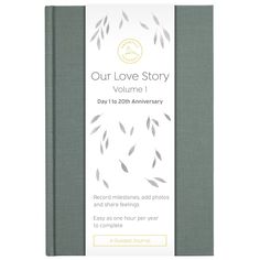 the book cover for our love story volume 1, which is printed in grey and white