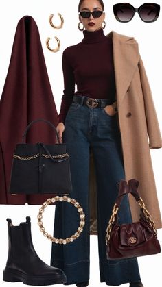 December Fashion 2024, Deep Autmn Outfits, Winter Minimal Outfit, Outfits For Deep Autumn, Tan Cashmere Sweater Outfit, True Autumn Clothes, Autumn Pallet Outfits, Lookbook Outfits Autumn 2024, Winter Slacks Outfit