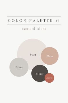 the color palette for neutral blush