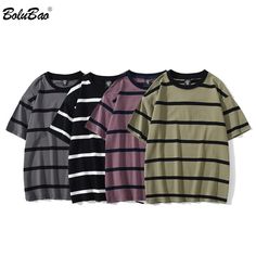 BOLUBAO Men Striped Short Sleeve T Shirt Men Trendy Summer Hip Hop Retro Couple Tops Personality Cotton Short Sleeve Male|T-Shirts| - AliExpress Short Street Style Outfit, Shirt Men Style, Retro Couple, Mens Tshirts Fashion, Striped Short Sleeve Shirt, Striped Short, Simple Shirts, Men Model, Streetwear Tshirt