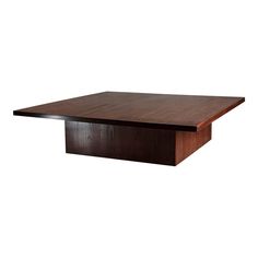 a square wooden table with one end missing