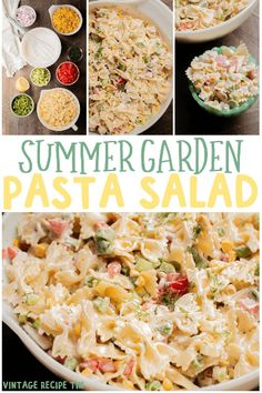 this summer garden pasta salad is the perfect side dish