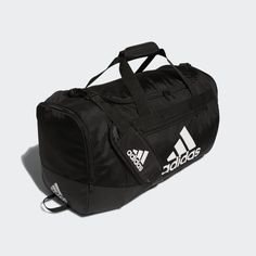 adidas Defender Duffel Bag Medium - Black | EW9635 | adidas US Mens Gym Bag, Adidas Bags, Training Bags, Wet Clothes, Gym Flooring, Duffel Bags, Team Name, Sports Gear, Adidas Online