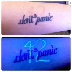 Tattoo Happy, Douglas Adams, Awesome Tattoos, Ink Stains, Tat Ideas, Great Tattoos, Ink Stain, Future Tattoos