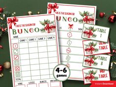 christmas themed printable games for kids to play